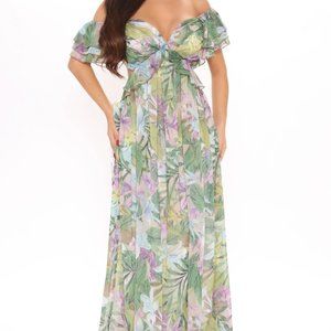 Fashion Nova "Bring Me Mimosas" Maxi Dress